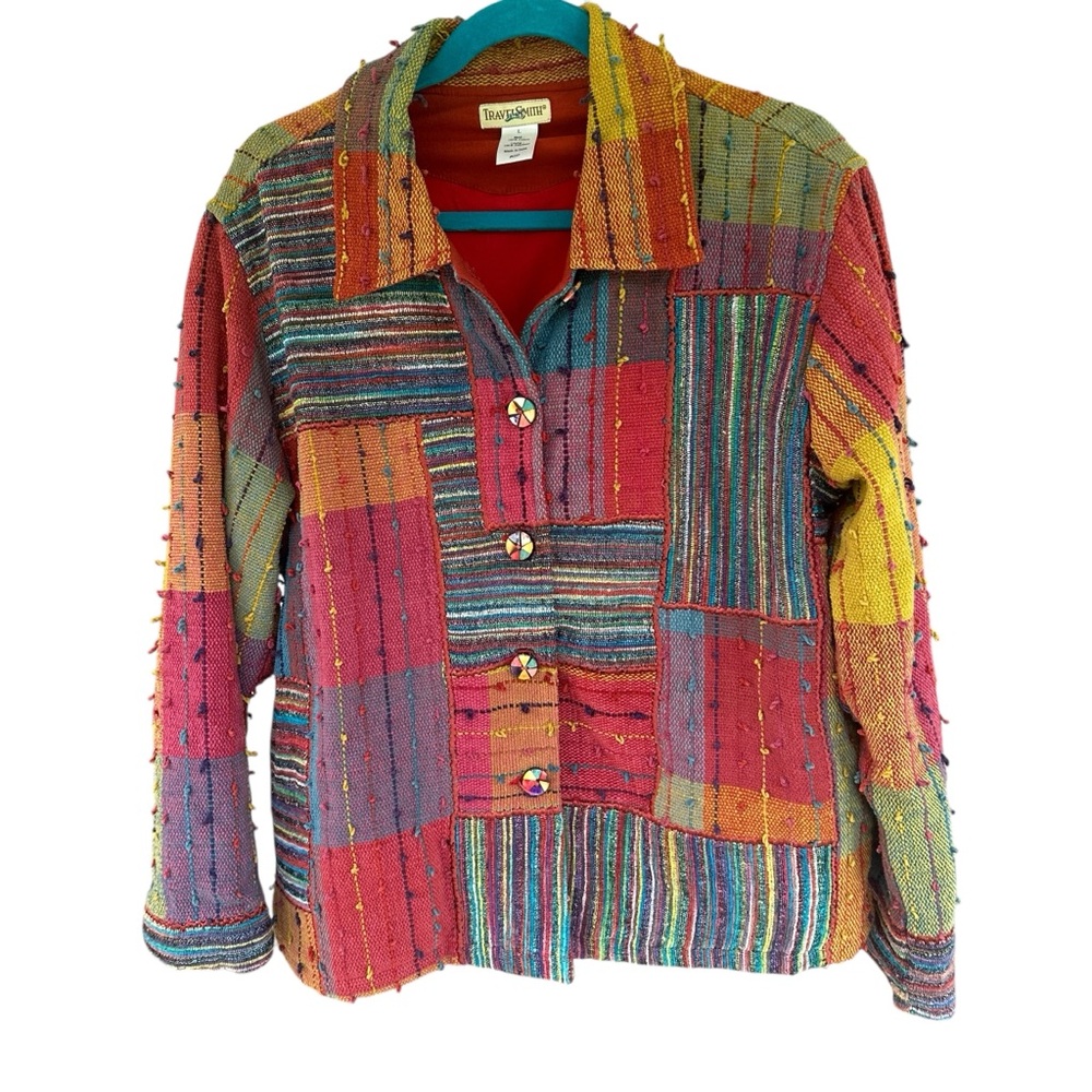 Travel Smith Vintage Boho Women’s Patchwork 80’s/90’s Jacket szLg